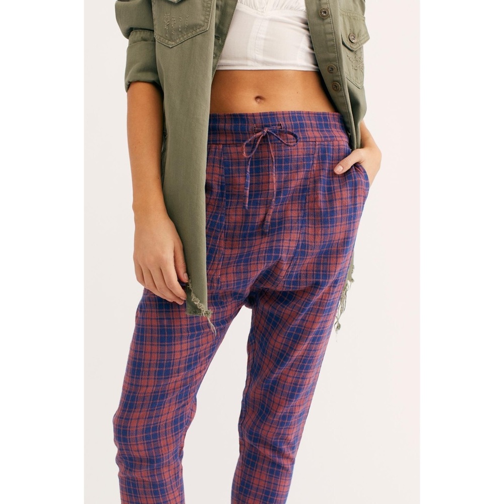 NWOT Free People Purple Camp Pants By Faircloth - Picture 2 of 6